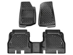 Floor Liner Kit Blk F/R 20-Present Gladiator JT Rugged Ridge