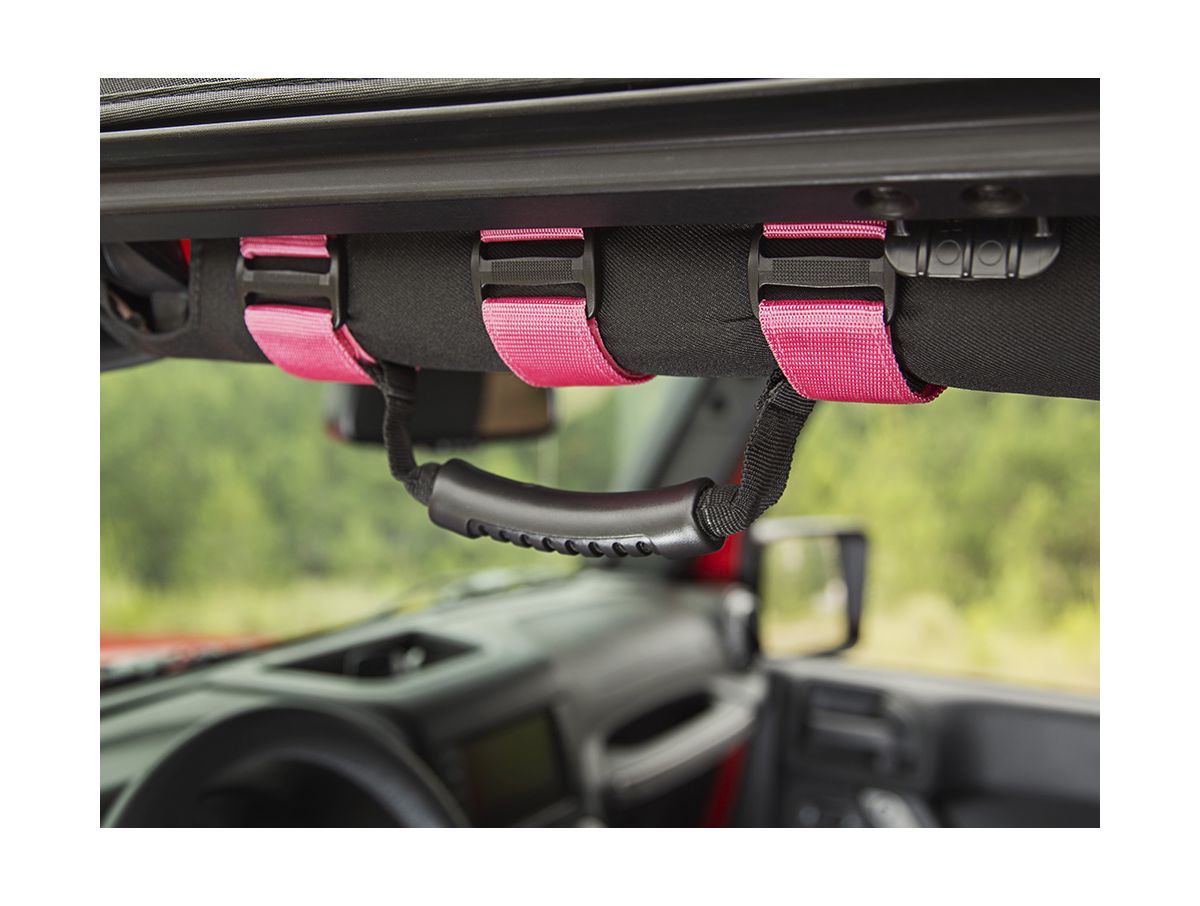Ultimate Grab Handle Kit Pink 55-Present Jeep CJ/Wrangler 20-Present Gladiator Rugged Ridge