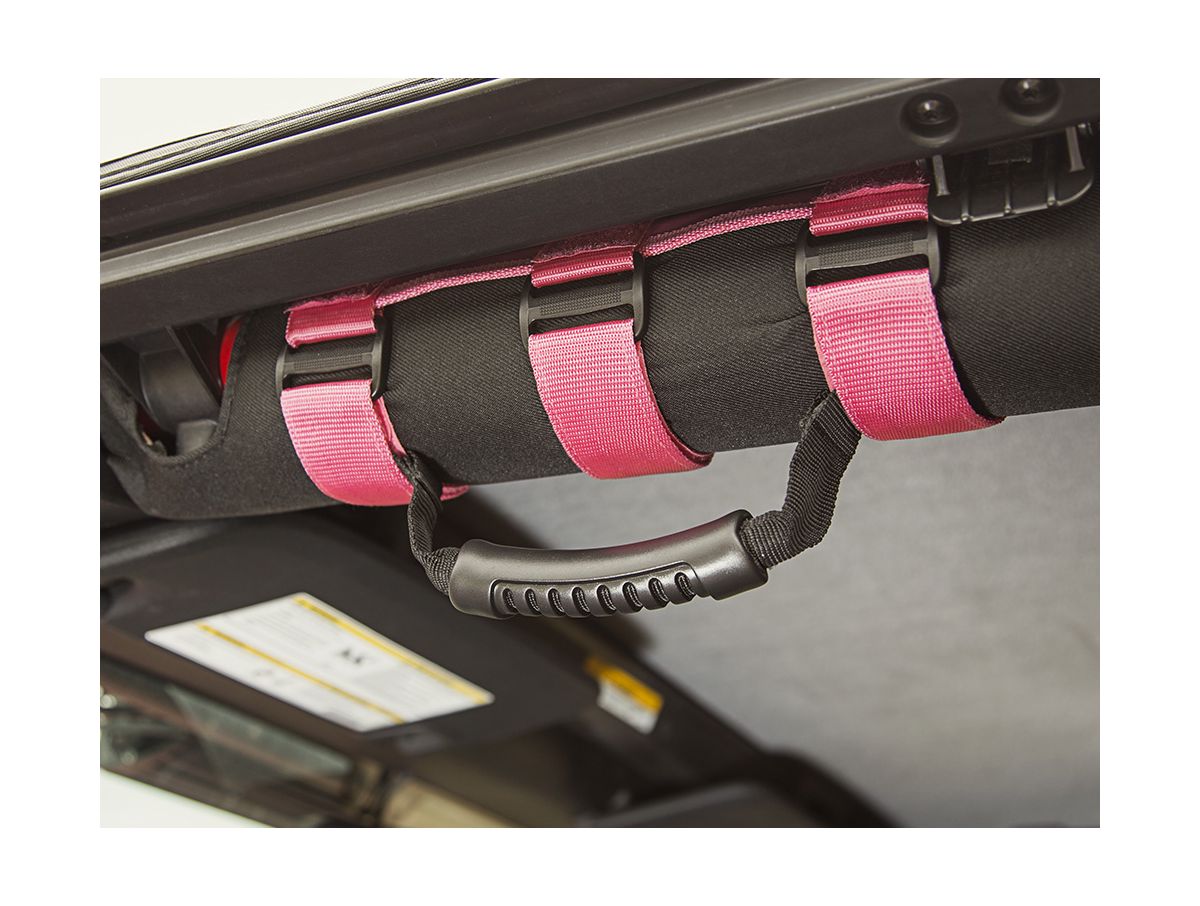 Ultimate Grab Handle Kit Pink 55-Present Jeep CJ/Wrangler 20-Present Gladiator Rugged Ridge
