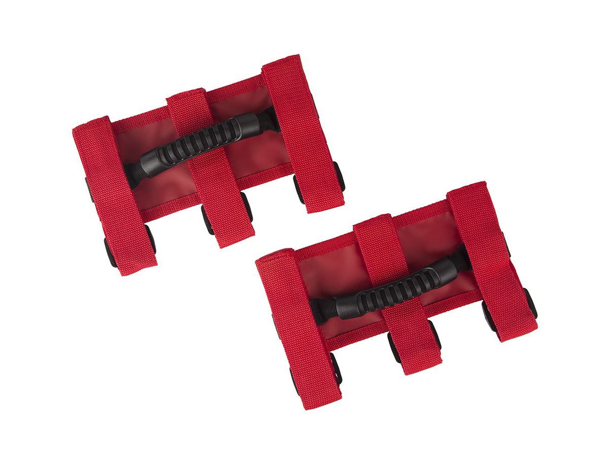 Ultimate Grab Handle Kit Red 55-Present Jeep CJ/Wrangler 20-Present Gladiator Rugged Ridge