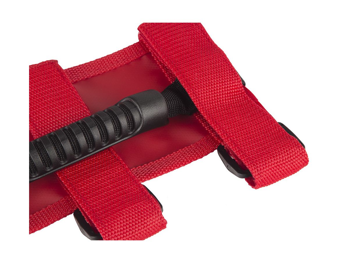 Ultimate Grab Handle Kit Red 55-Present Jeep CJ/Wrangler 20-Present Gladiator Rugged Ridge