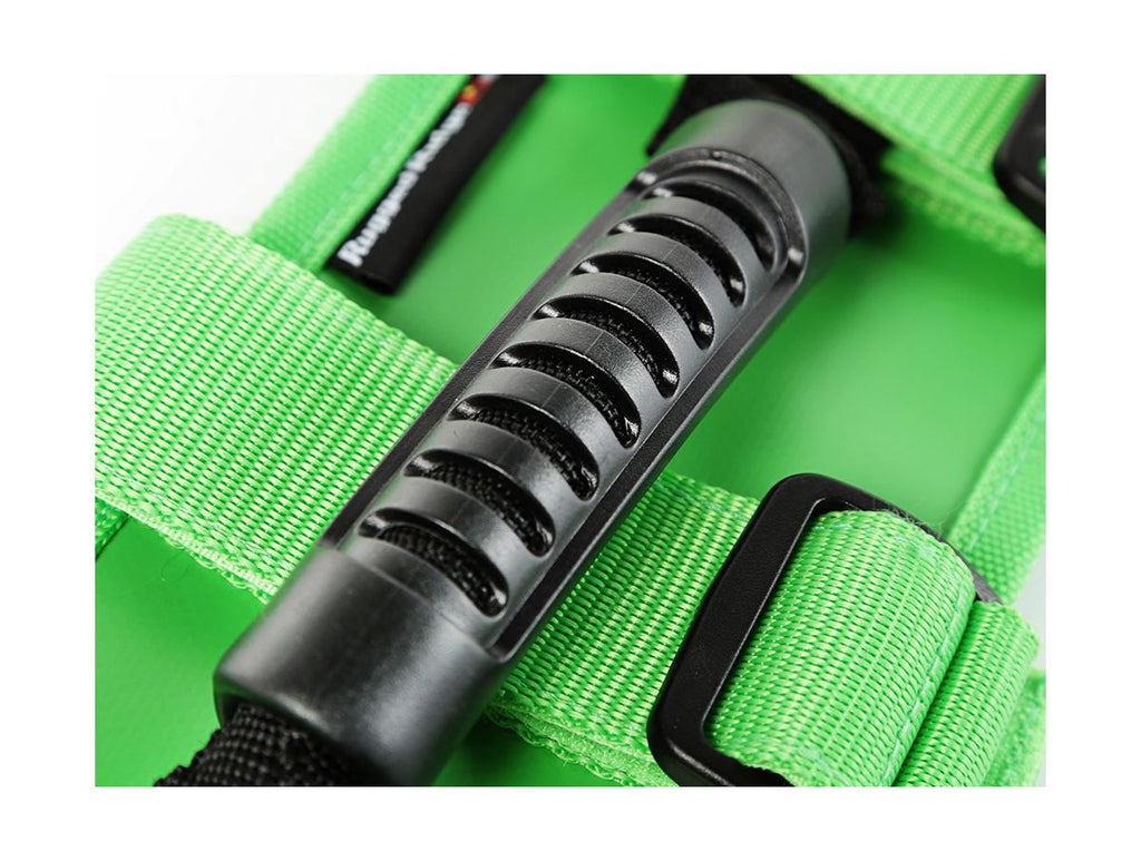 Ultimate Grab Handle Kit Green 55-Present Jeep CJ/Wrangler 20-Present Gladiator Rugged Ridge