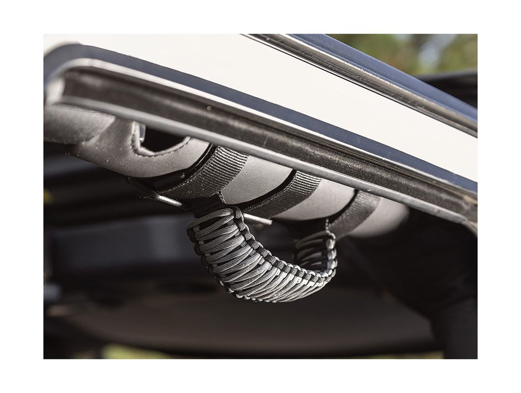 Grab Handle Kit Paracord Gray/Black 55-Present Jeep CJ/Wrangler/Gladiator Rugged Ridge