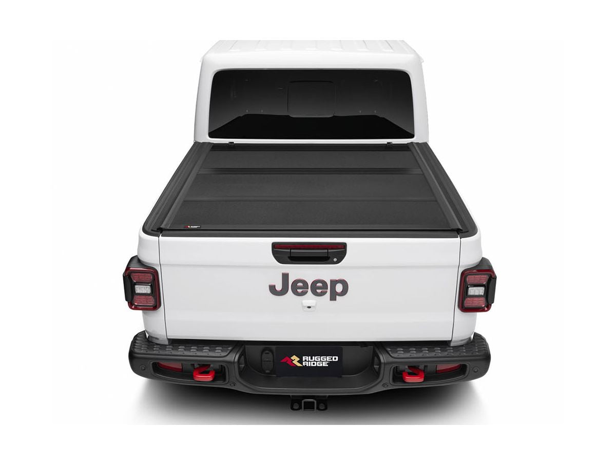 Armis Hard Folding with Line-x Bed Cover 20-Present Jeep Gladiator JT Rugged Ridge