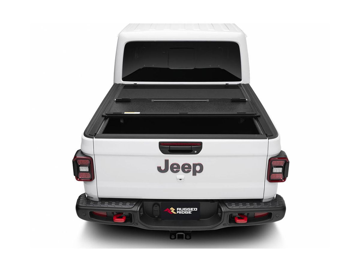 Armis Hard Folding with Line-x Bed Cover 20-Present Jeep Gladiator JT Rugged Ridge