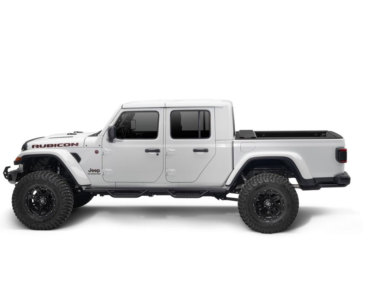 Armis Retractable Locking Bed Covr W/Trail Rails 20-Present Jeep Gladiator JT Rugged Ridge