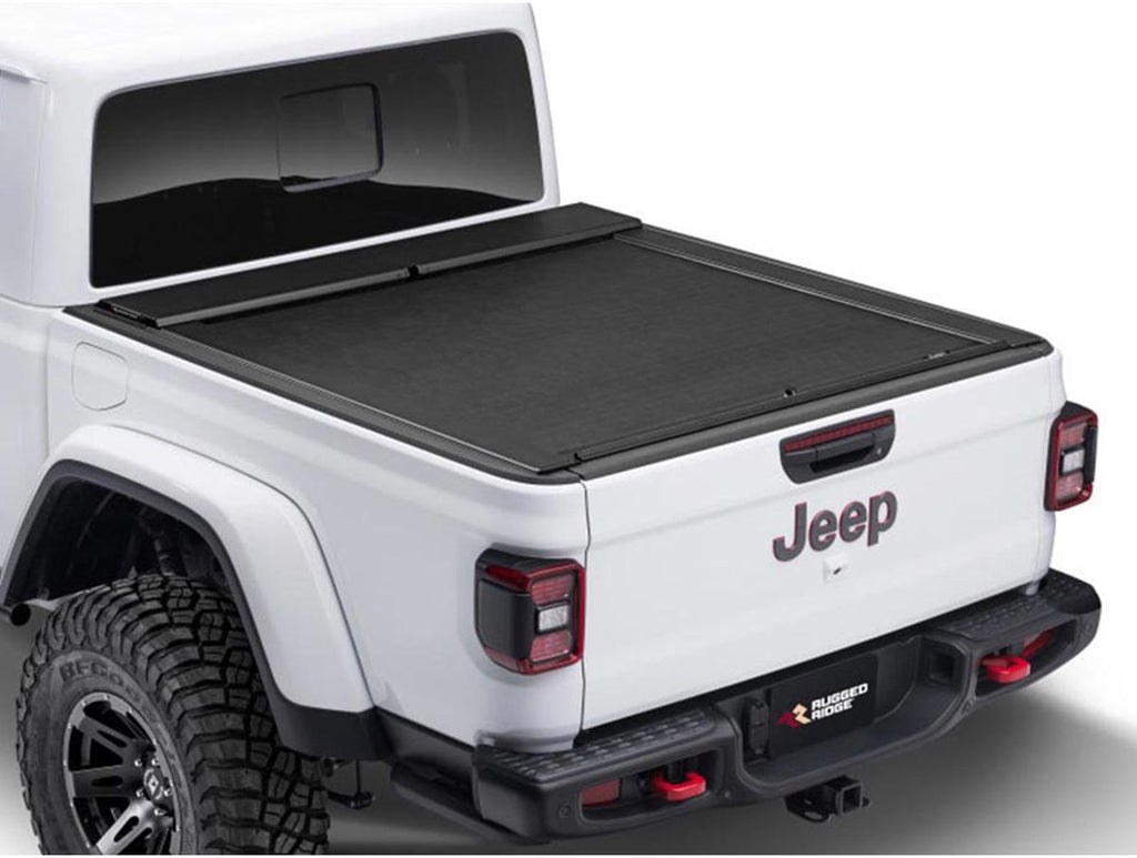 Armis Retractable Locking Bed Cvr W/o Trail Rails 20-Present Jeep Gladiator JT Rugged Ridge
