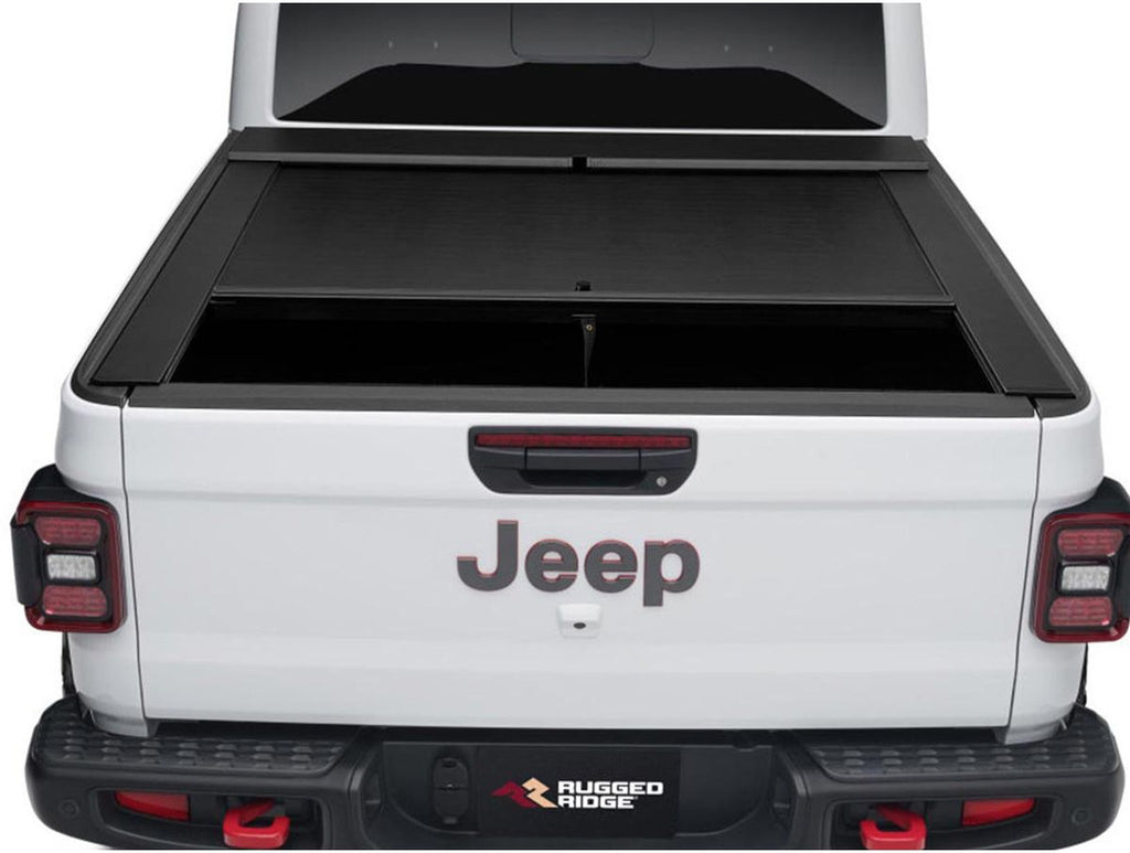 Armis Retractable Locking Bed Cvr W/o Trail Rails 20-Present Jeep Gladiator JT Rugged Ridge