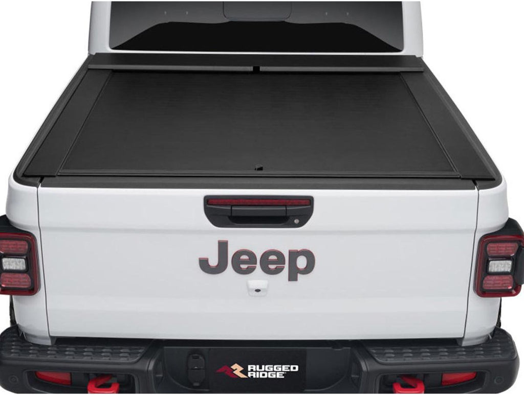 Armis Retractable Locking Bed Cvr W/o Trail Rails 20-Present Jeep Gladiator JT Rugged Ridge