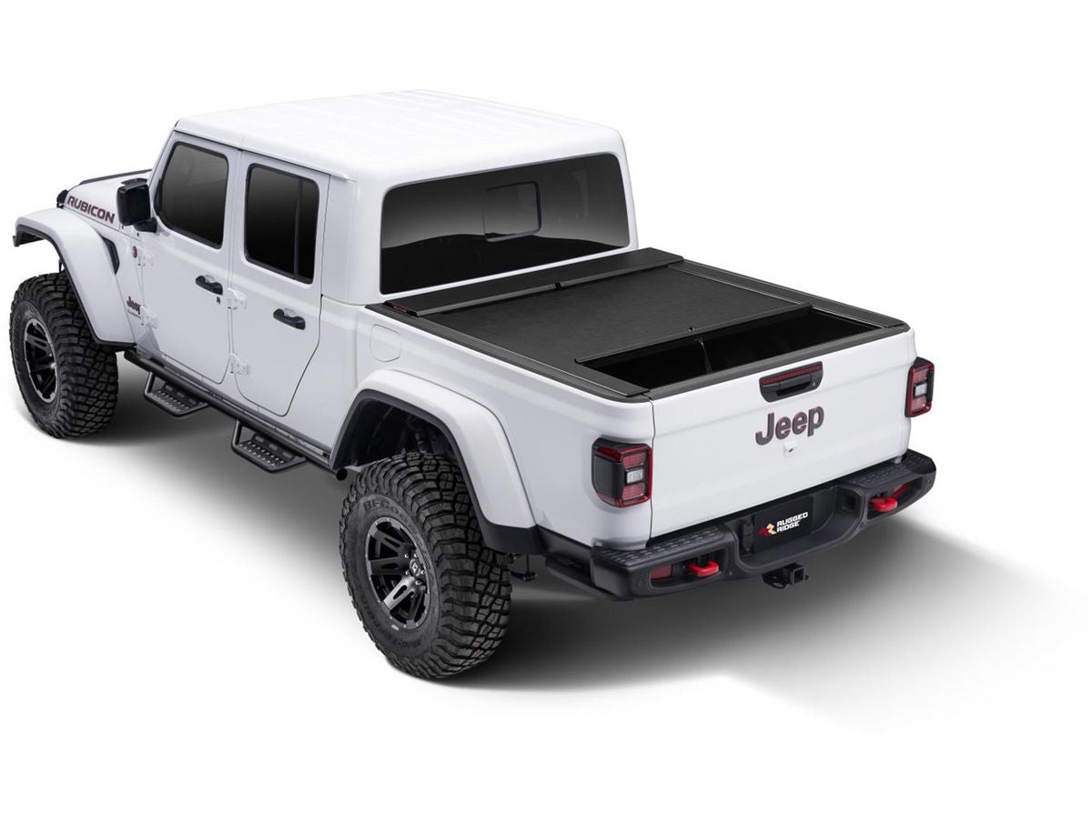 Armis Retractable Locking Bed Cvr W/o Trail Rails 20-Present Jeep Gladiator JT Rugged Ridge