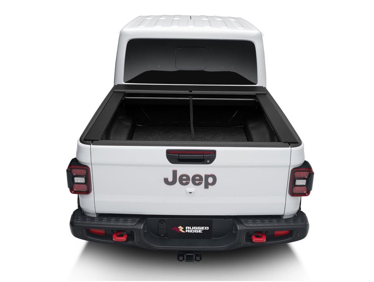 Armis Retractable Locking Bed Cvr W/o Trail Rails 20-Present Jeep Gladiator JT Rugged Ridge