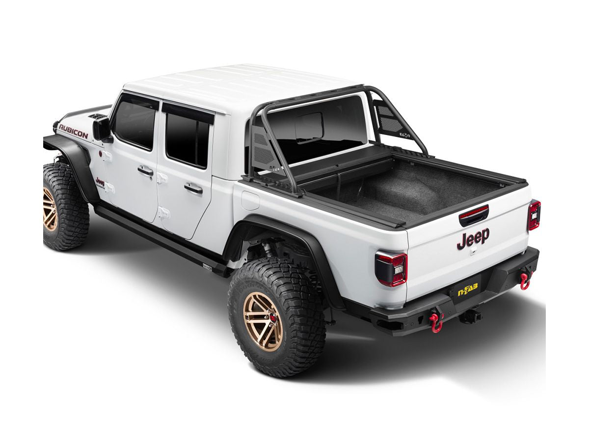 Armis Cover with Max Track Black 20-Present Jeep Gladiator w/ Trail Rail System w/Trail Rail Rugged Ridge