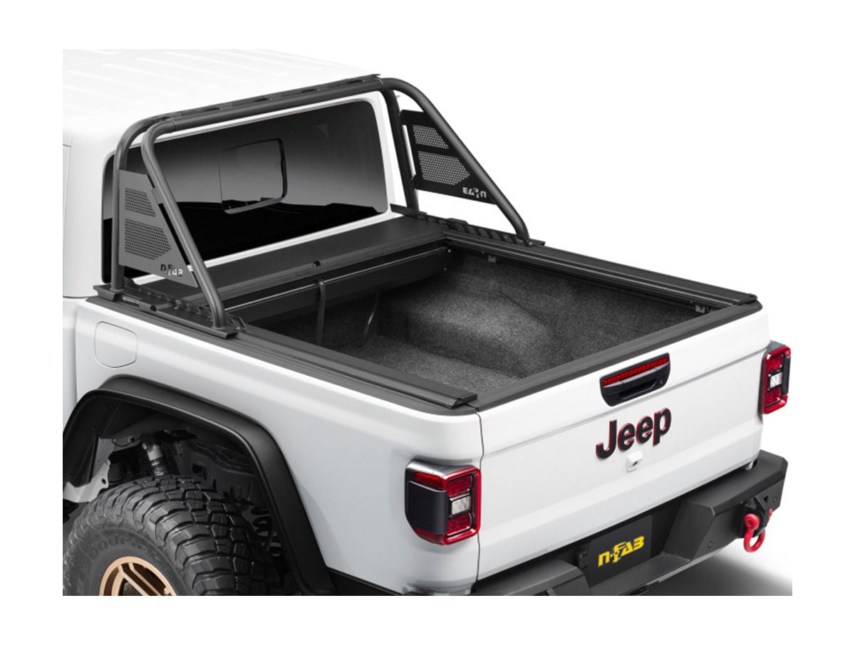 Armis Cover with Max Track Black 20-Present Jeep Gladiator w/ Trail Rail System w/Trail Rail Rugged Ridge