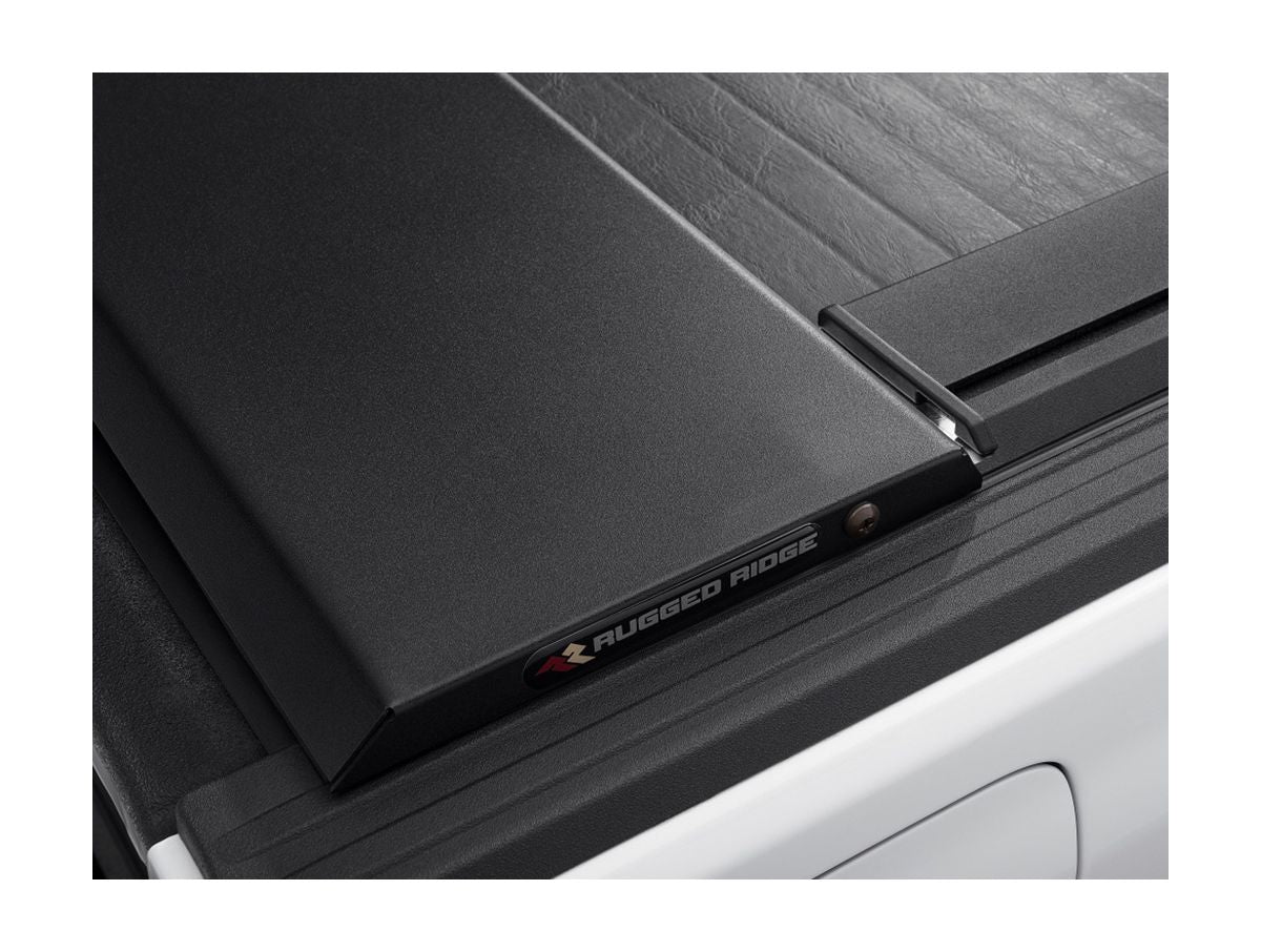 Armis Cover with Max Track Black 20-Present Jeep Gladiator w/ Trail Rail System w/Trail Rail Rugged Ridge