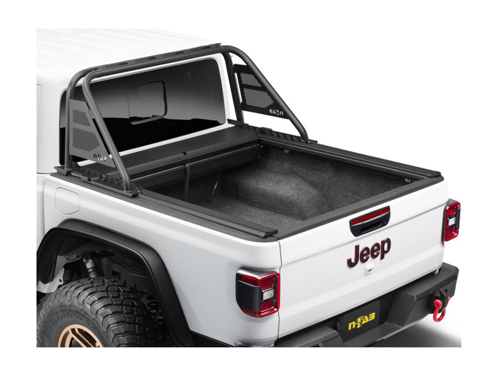 Armis Cover with Max Track Black 20-Present Jeep Gladiator w/o Trail Rail System w/o Trail Rail Rugged Ridge
