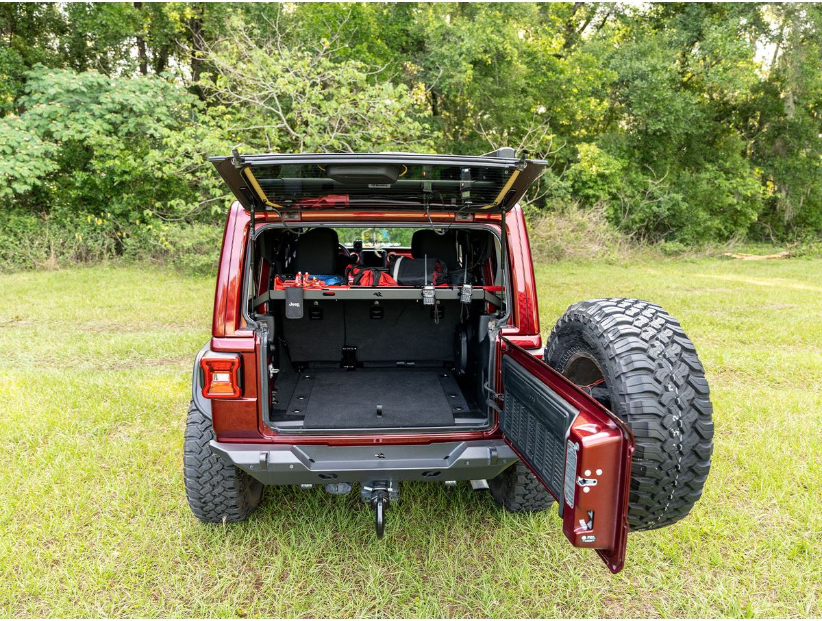 Interior Storage Rack Black Jeep Rugged Ridge