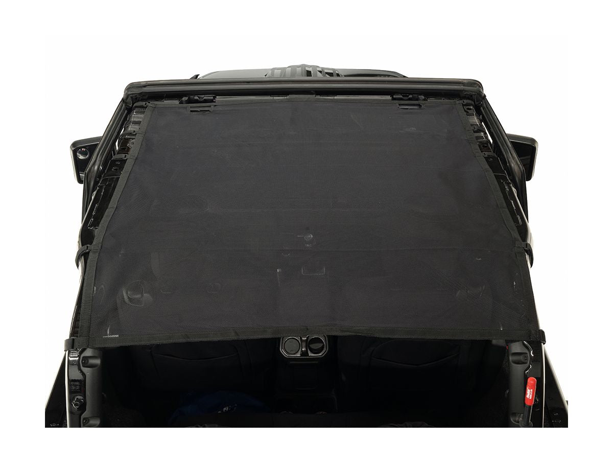 Eclipse Sun Shade Full Black 18-Present Jeep Wrangler Jl 2-Dr Rugged Ridge