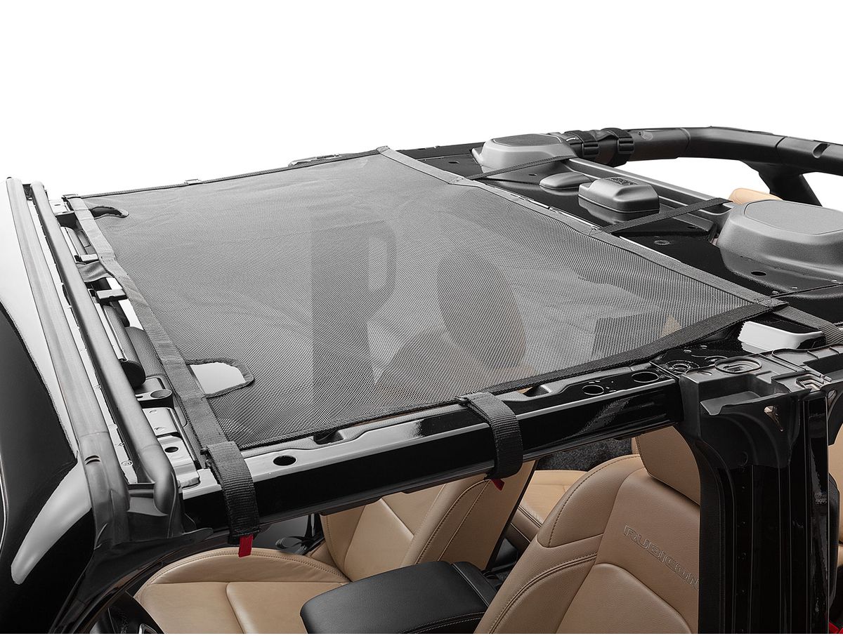 Eclipse Sun Shade Full Black Jeep Rugged Ridge