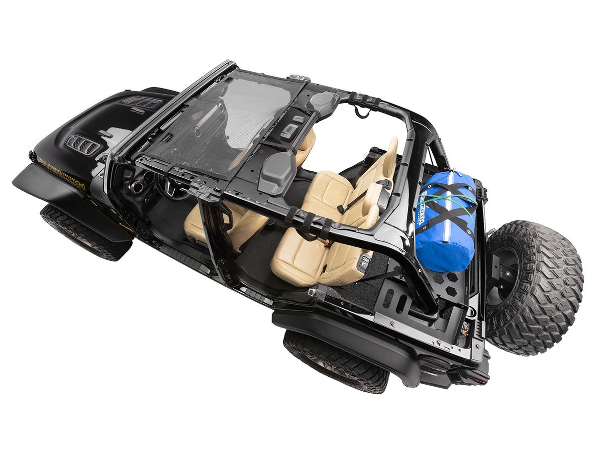 Eclipse Sun Shade Full Black Jeep Rugged Ridge