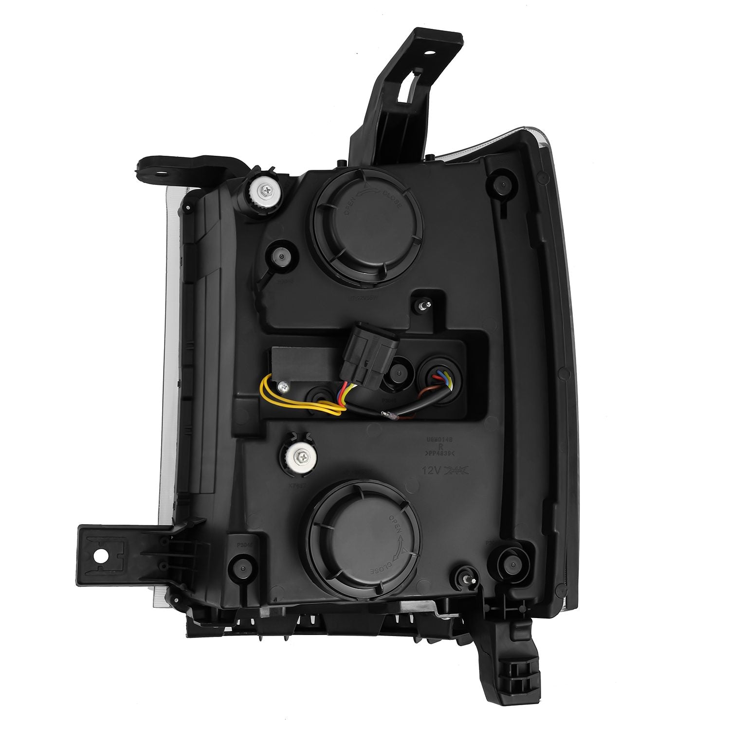 14-15 Chevrolet Silverado NOVA-Series LED Projector Headlights in Black - Apollo Off-Road