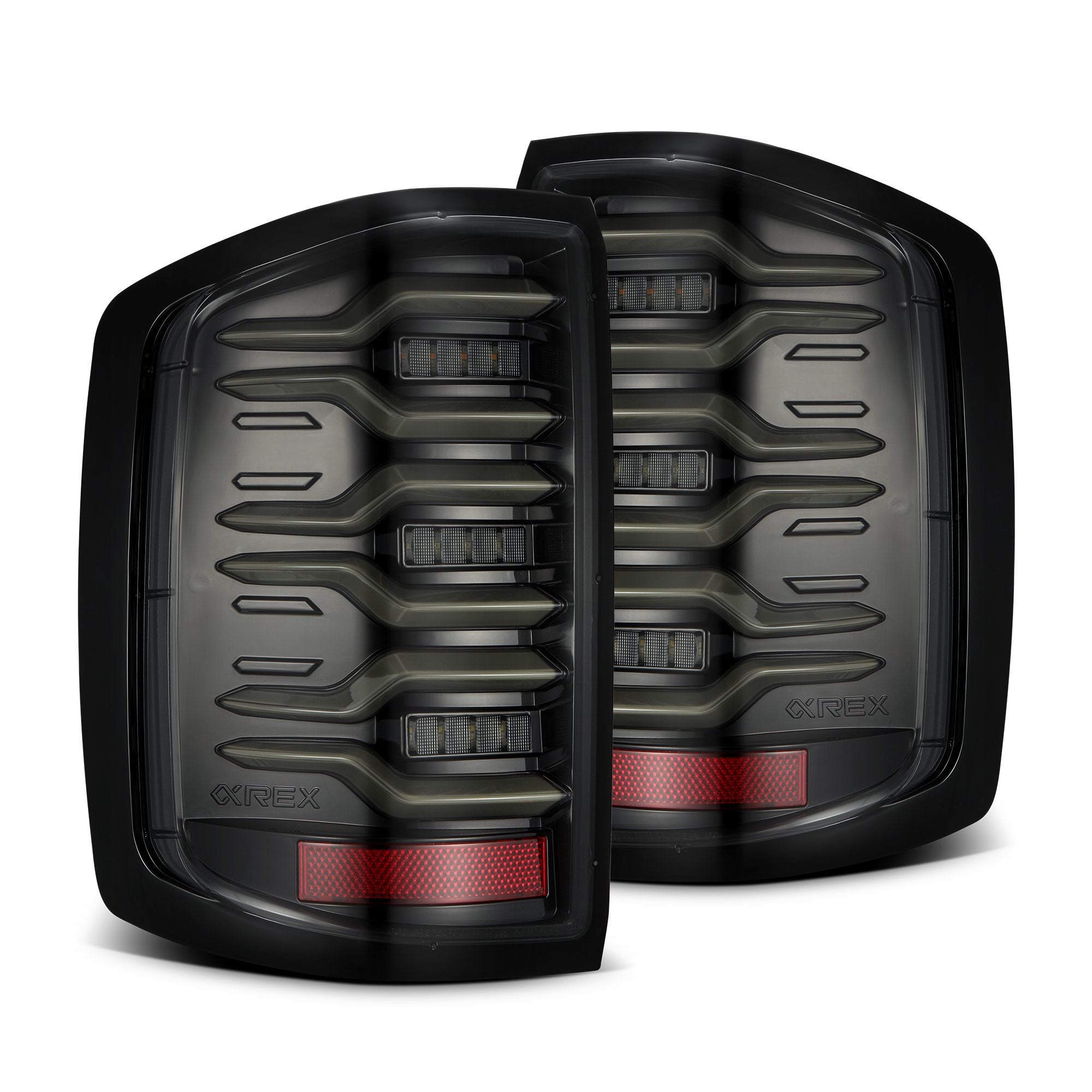 14-18 Chevrolet Silverado LUXX-Series LED Taillights Alpha-Black - Apollo Off-Road