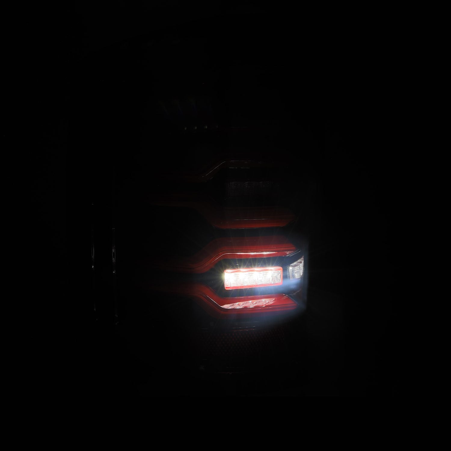 14-18 Chevrolet Silverado LUXX-Series LED Taillights Black-Red - Apollo Off-Road