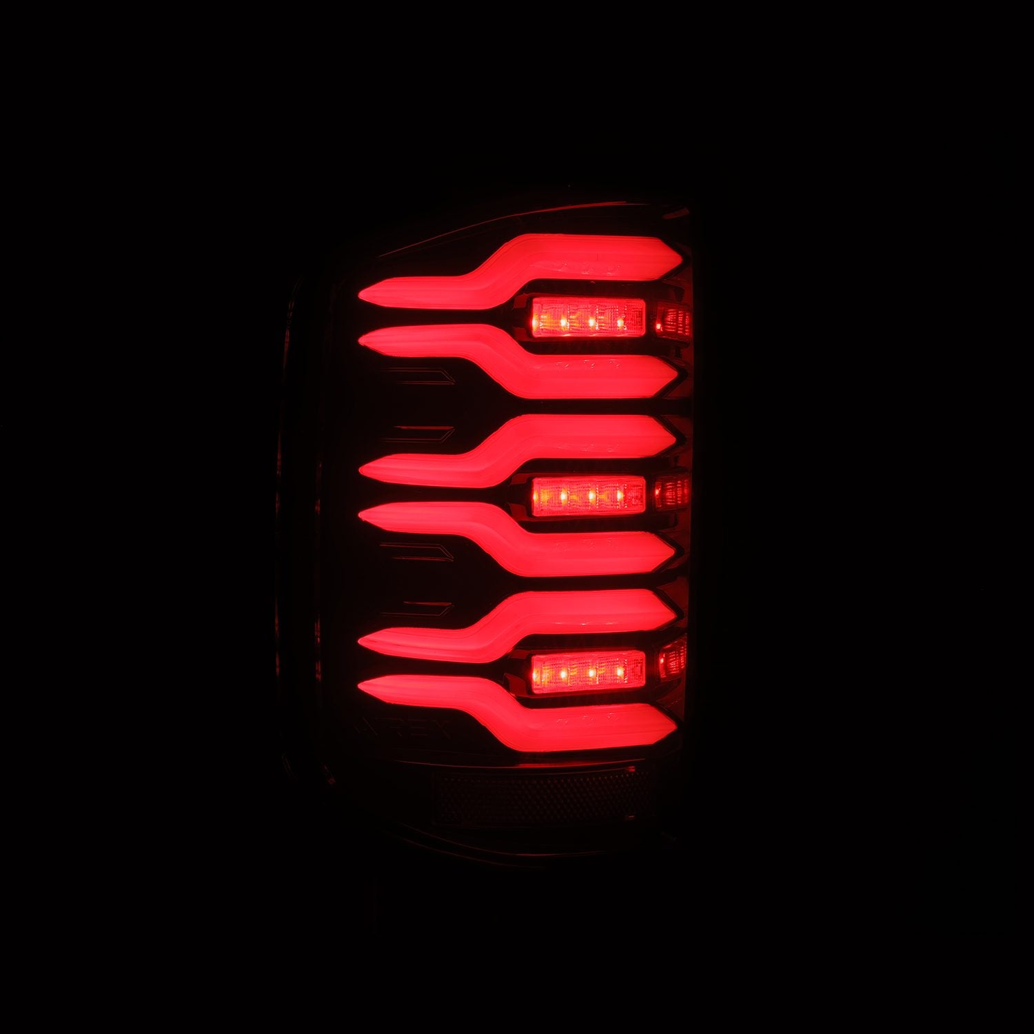 14-18 Chevrolet Silverado LUXX-Series LED Taillights Black-Red - Apollo Off-Road