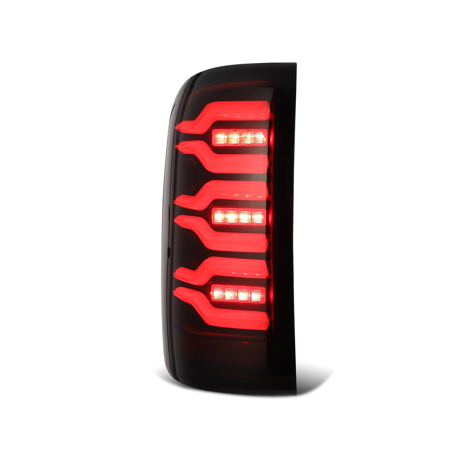 14-18 GMC Sierra LUXX-Series LED Taillights Black - Apollo Off-Road
