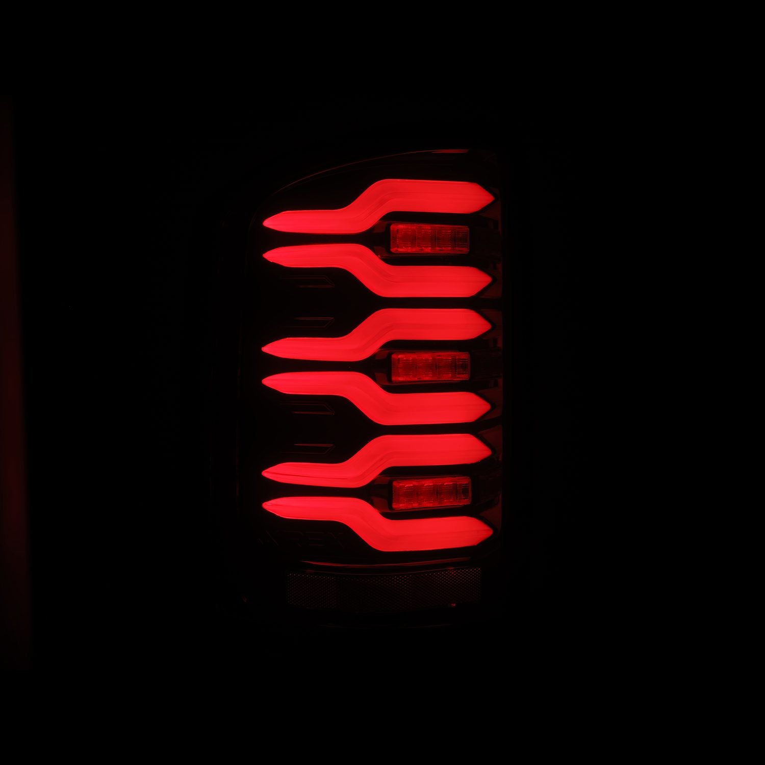 14-18 GMC Sierra LUXX-Series LED Taillights Black Red - Apollo Off-Road