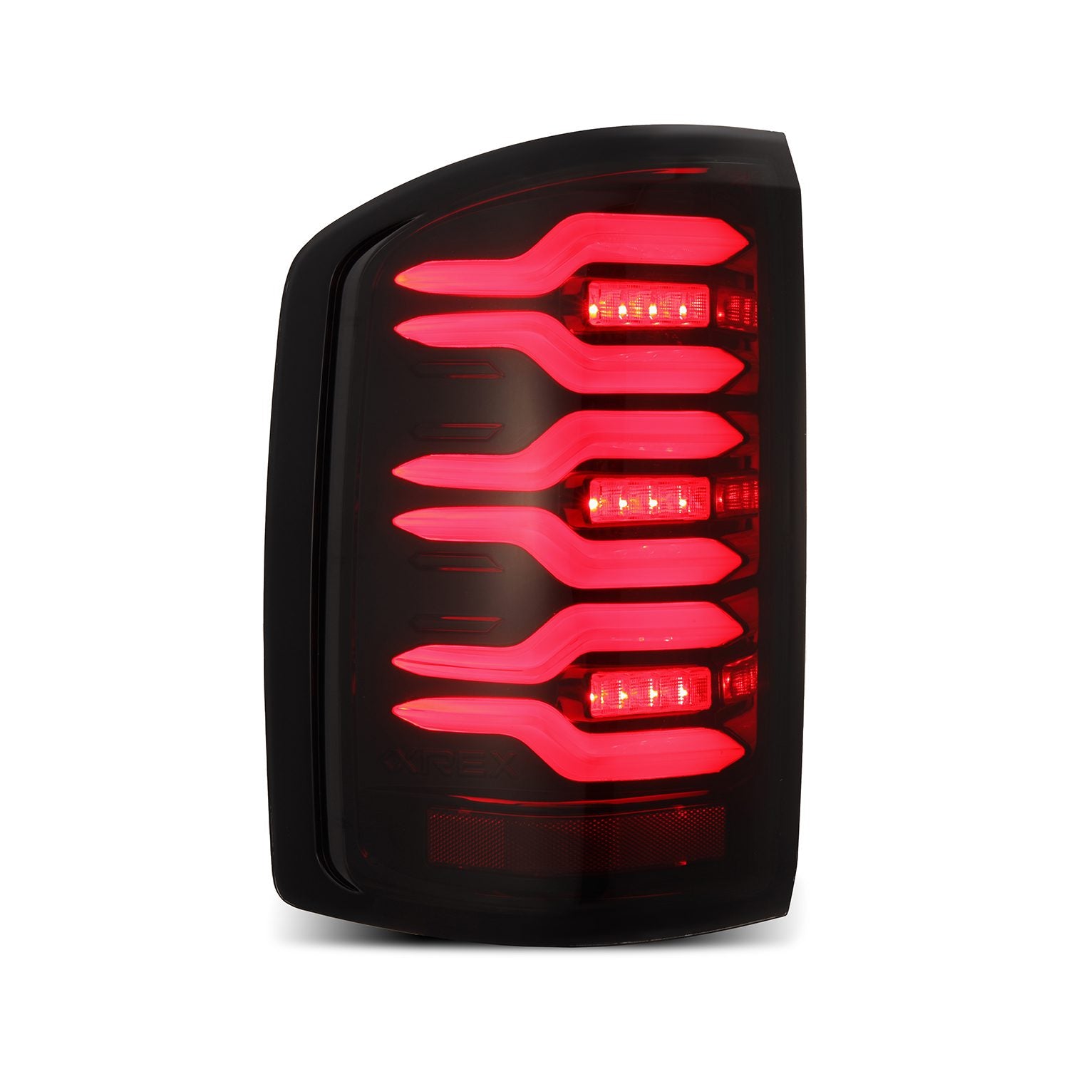 14-18 GMC Sierra LUXX-Series LED Taillights Black Red - Apollo Off-Road