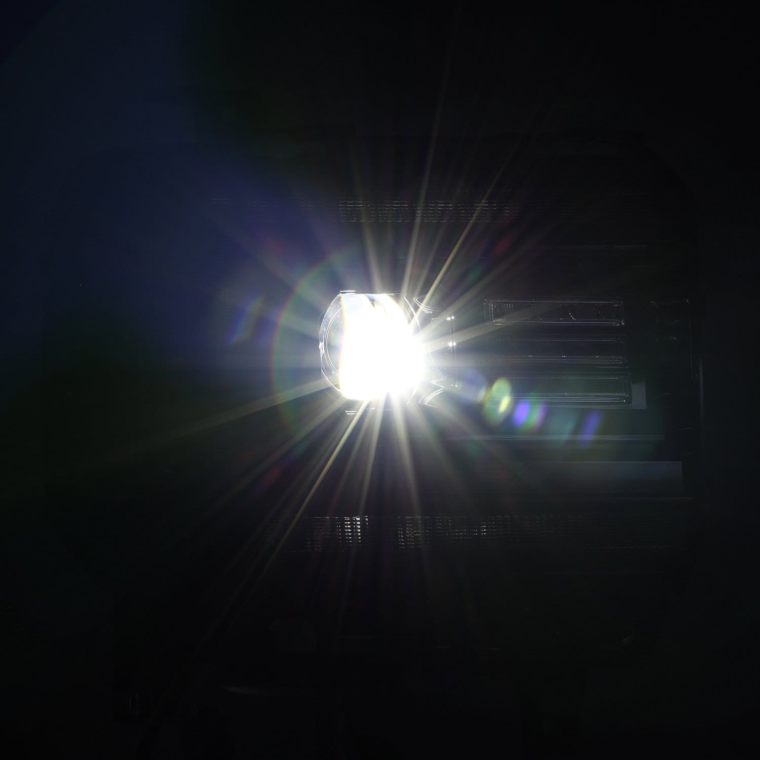 14-18 GMC Sierra LUXX-Series Projector Headlights Alpha-Black - Apollo Off-Road