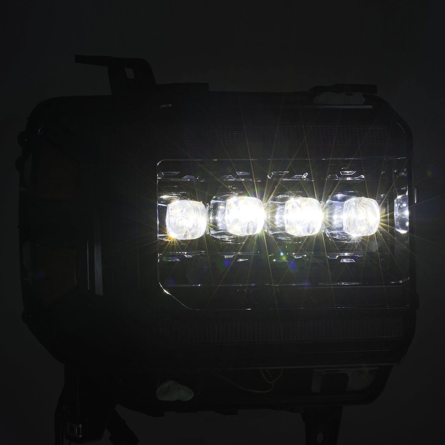 14-18 GMC Sierra NOVA-Series LED Projector Headlights in Alpha-Black - Apollo Off-Road