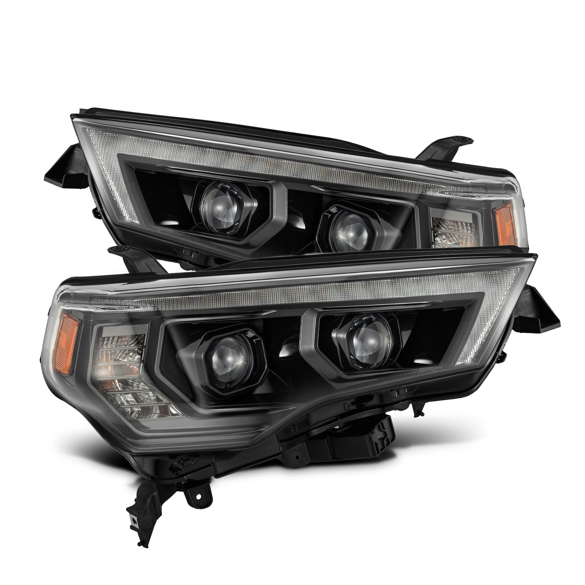 14-21 Toyota 4Runner PRO-Series Halogen Projector Headlights Alpha-Black - Apollo Off-Road