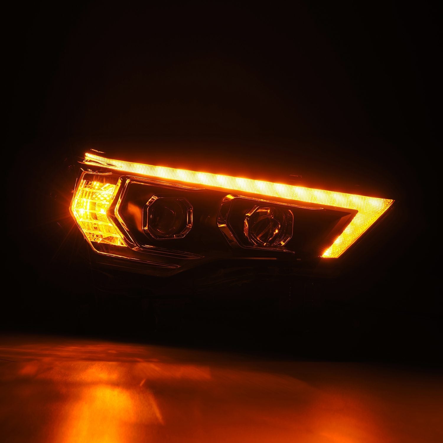 14-20 Toyota 4Runner PRO-Series Halogen Projector Headlights Black - Apollo Off-Road