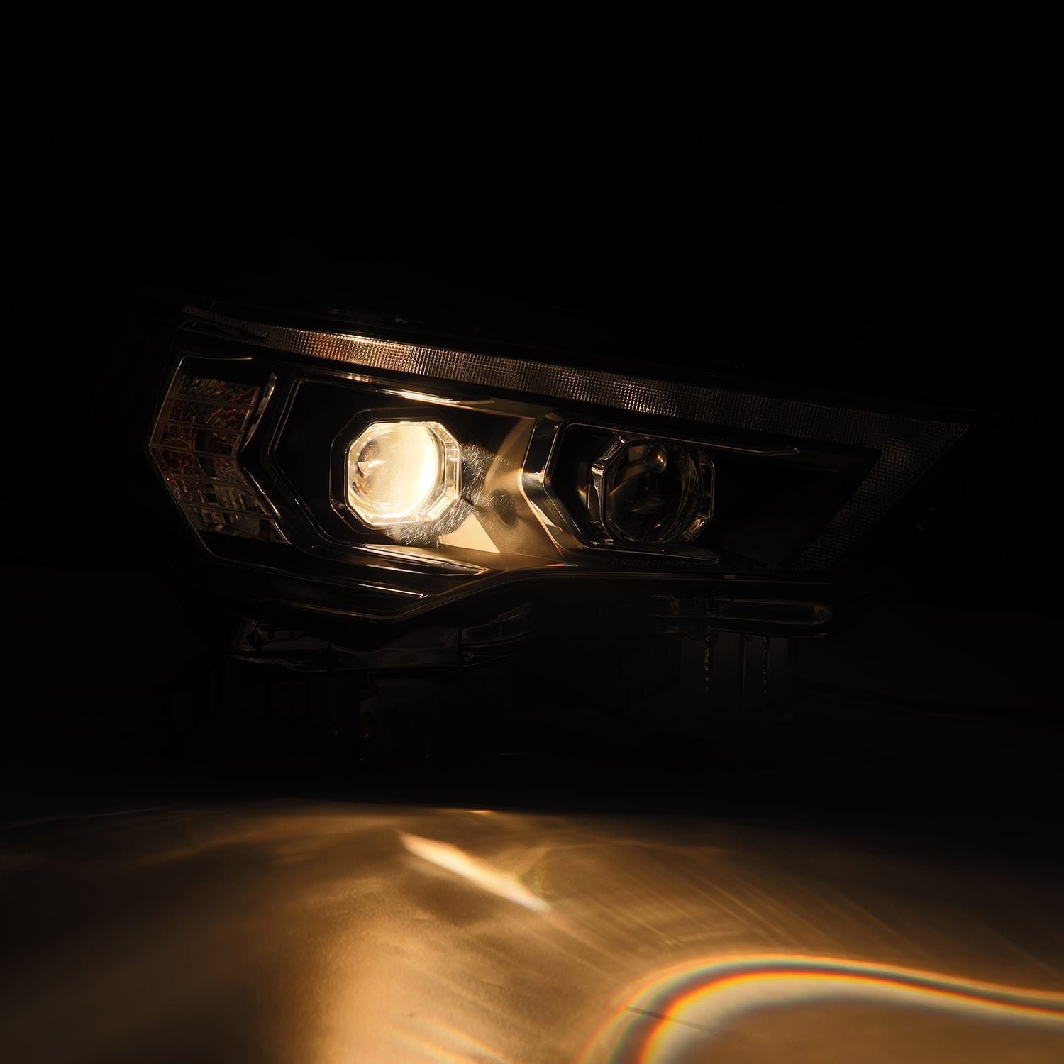 14-20 Toyota 4Runner PRO-Series Halogen Projector Headlights Black - Apollo Off-Road