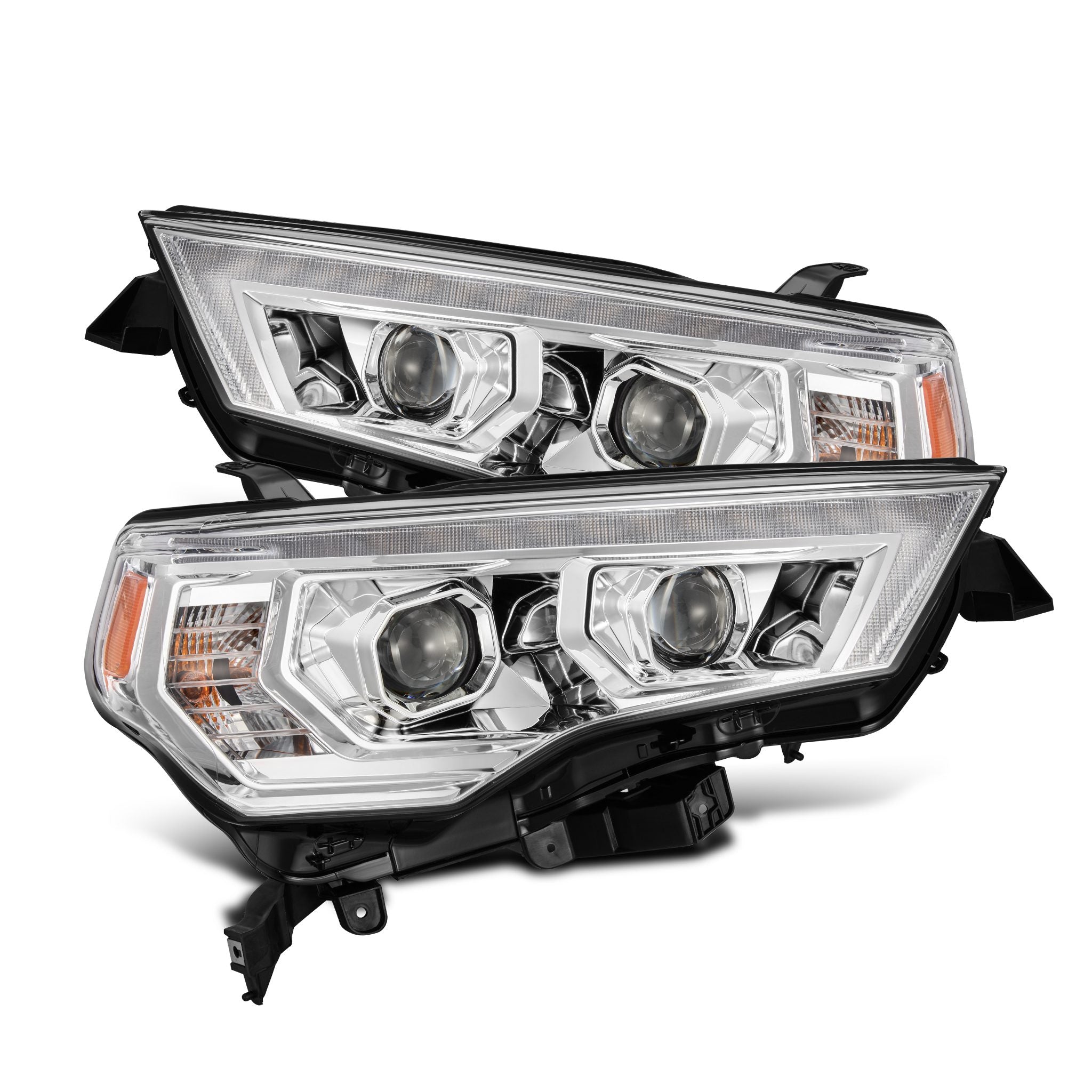 14-20 Toyota 4Runner PRO-Series Halogen Projector Headlights Chrome - Apollo Off-Road