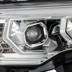 14-20 Toyota 4Runner PRO-Series Halogen Projector Headlights Chrome - Apollo Off-Road