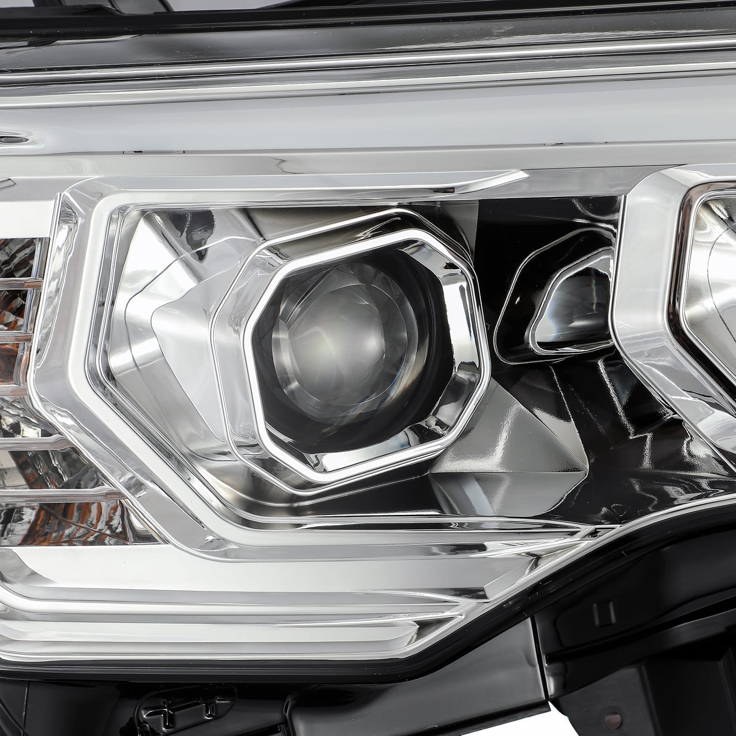 14-20 Toyota 4Runner PRO-Series Halogen Projector Headlights Chrome - Apollo Off-Road