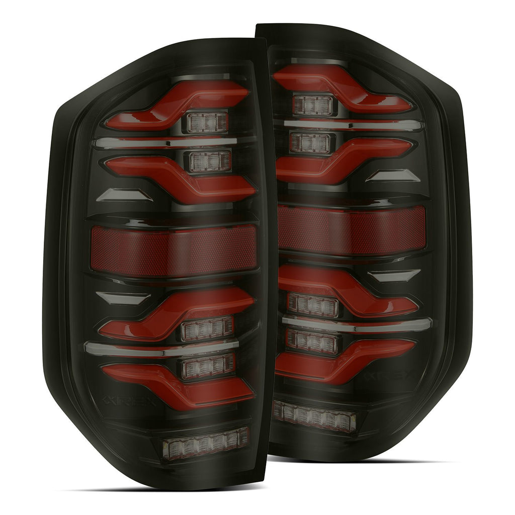 14-21 Toyota Tundra LUXX-Series LED Taillights Black-Red - Apollo Off-Road