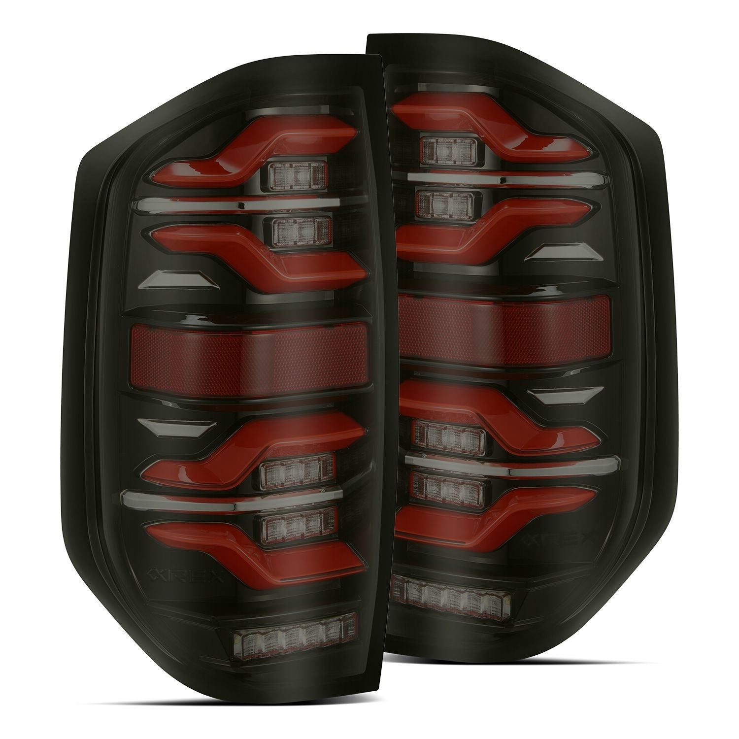 14-21 Toyota Tundra LUXX-Series LED Taillights Black-Red - Apollo Off-Road