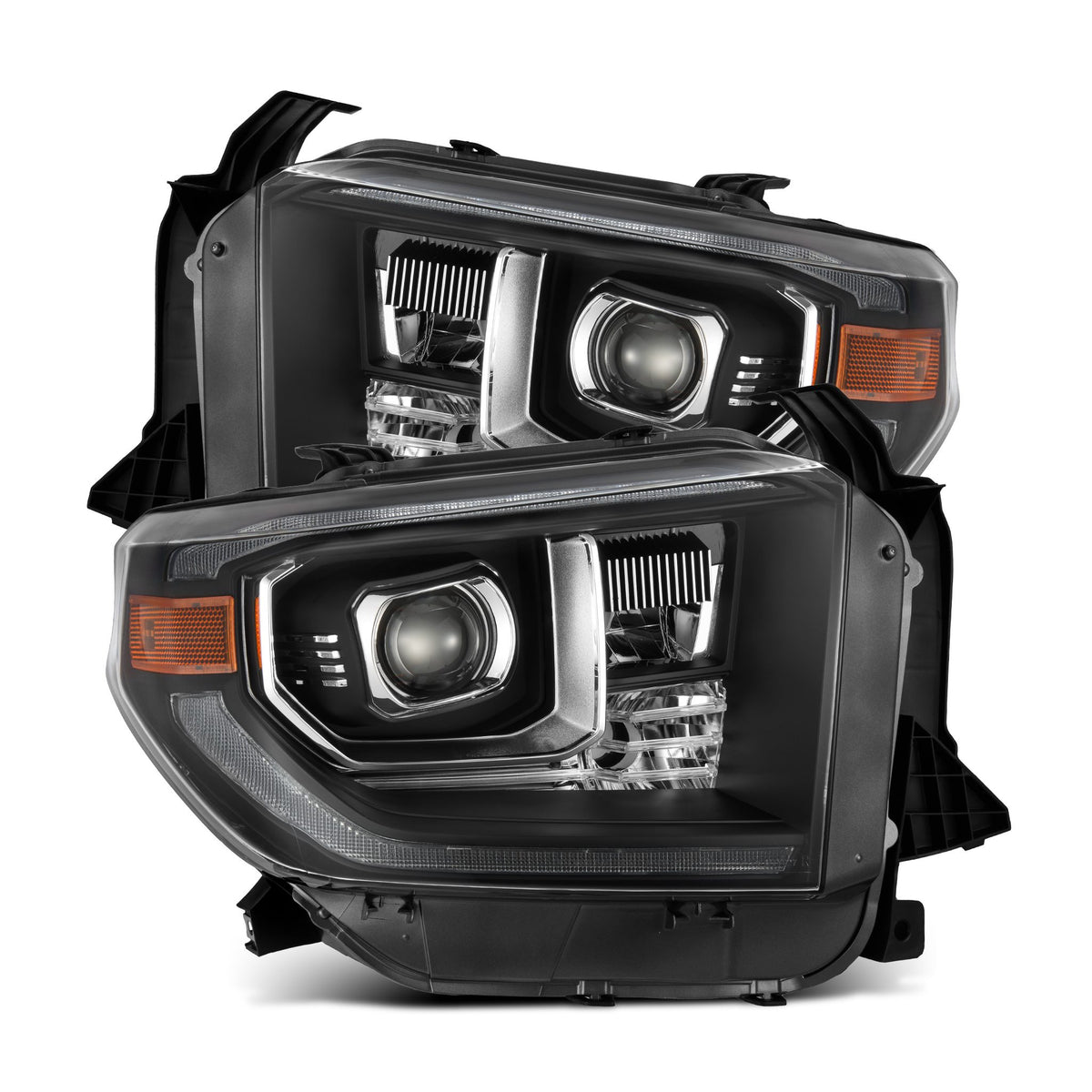 14-21 Toyota Tundra LUXX-Series Projector Headlights Black - Apollo Off-Road