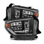 14-21 Toyota Tundra MK II LUXX-Series LED Crystal Headlights Alpha-Black - Apollo Off-Road