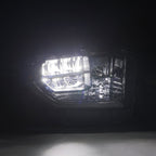 14-21 Toyota Tundra MK II LUXX-Series LED Crystal Headlights Alpha-Black - Apollo Off-Road