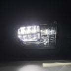 14-21 Toyota Tundra MK II LUXX-Series LED Crystal Headlights Alpha-Black - Apollo Off-Road
