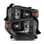 14-21 Toyota Tundra PRO-Series Halogen Projector Headlights Alpha-Black - Apollo Off-Road