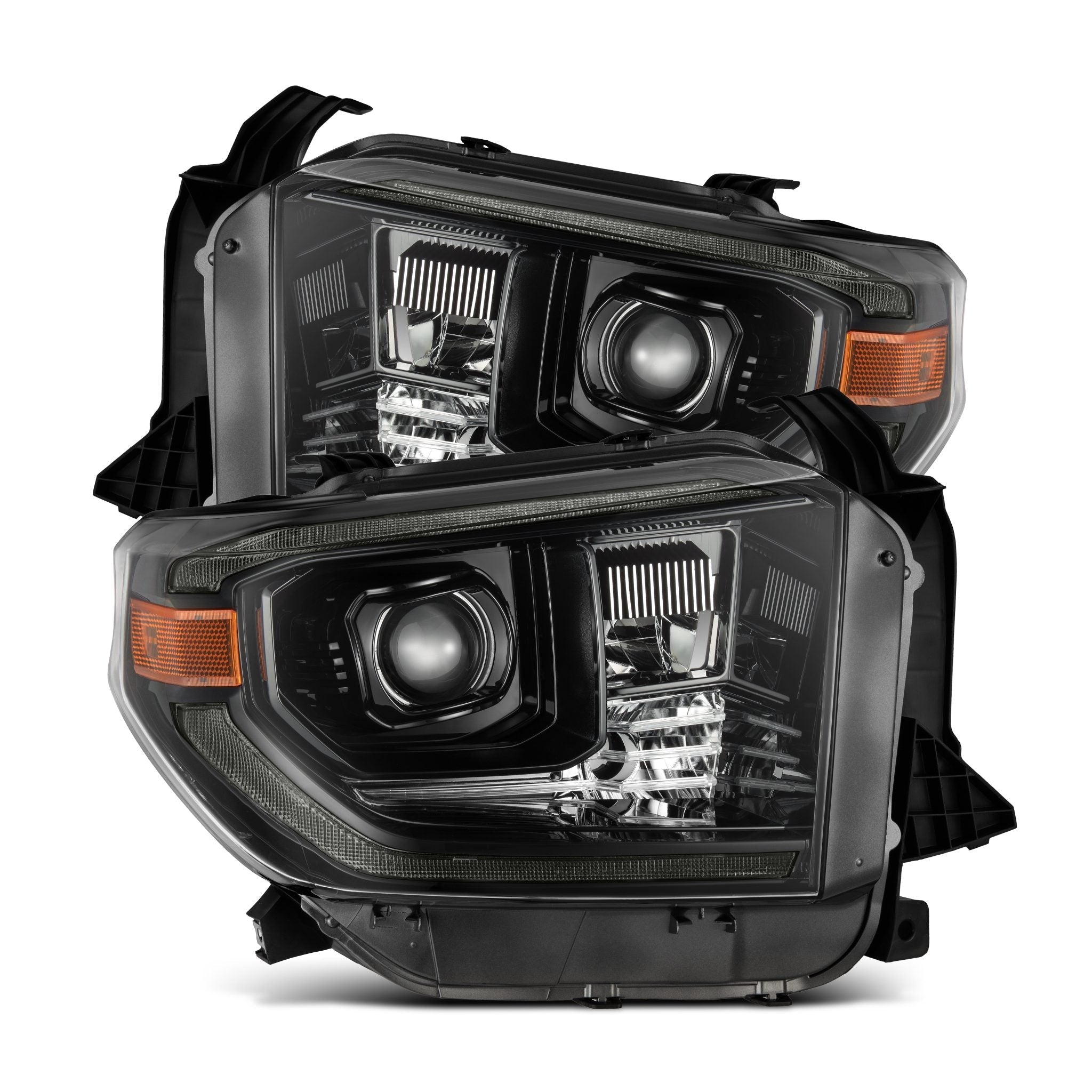 14-21 Toyota Tundra PRO-Series Halogen Projector Headlights Alpha-Black - Apollo Off-Road
