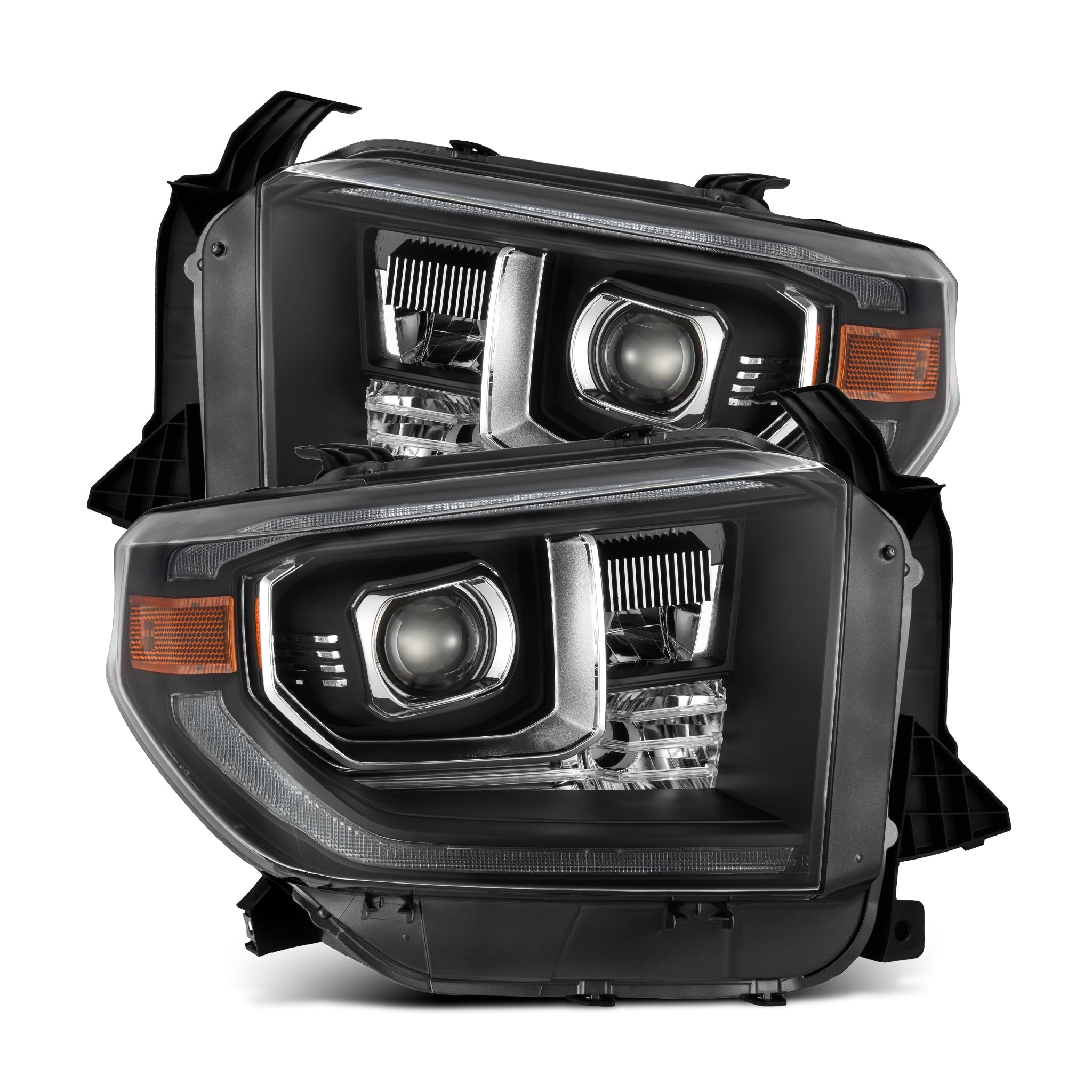 14-21 Toyota Tundra PRO-Series Halogen Projector Headlights Black - Apollo Off-Road