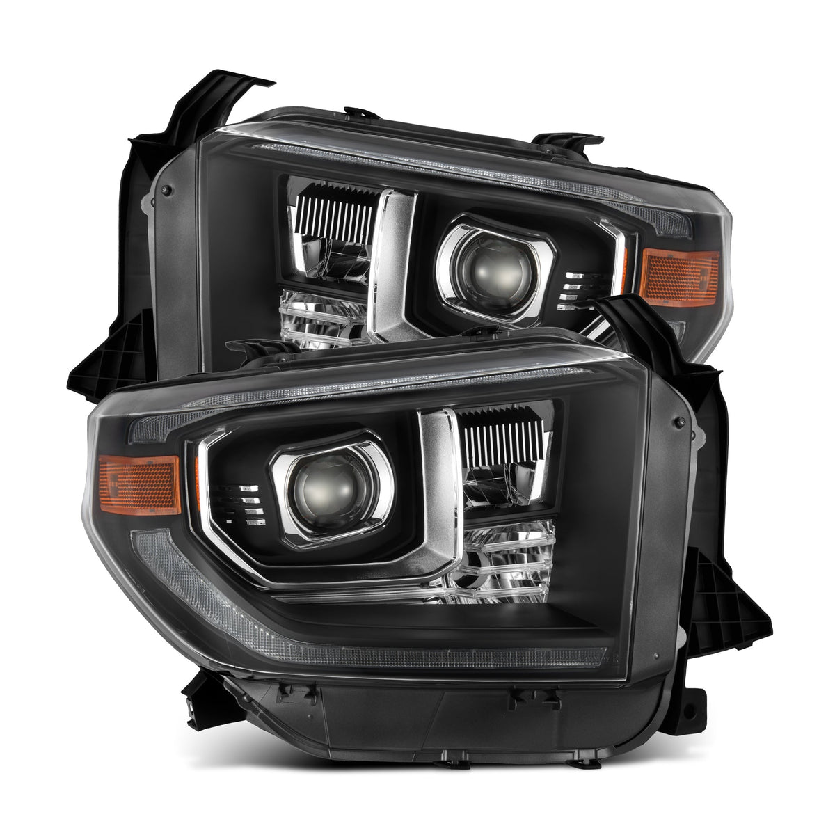 14-21 Toyota Tundra PRO-Series Halogen Projector Headlights Black - Apollo Off-Road