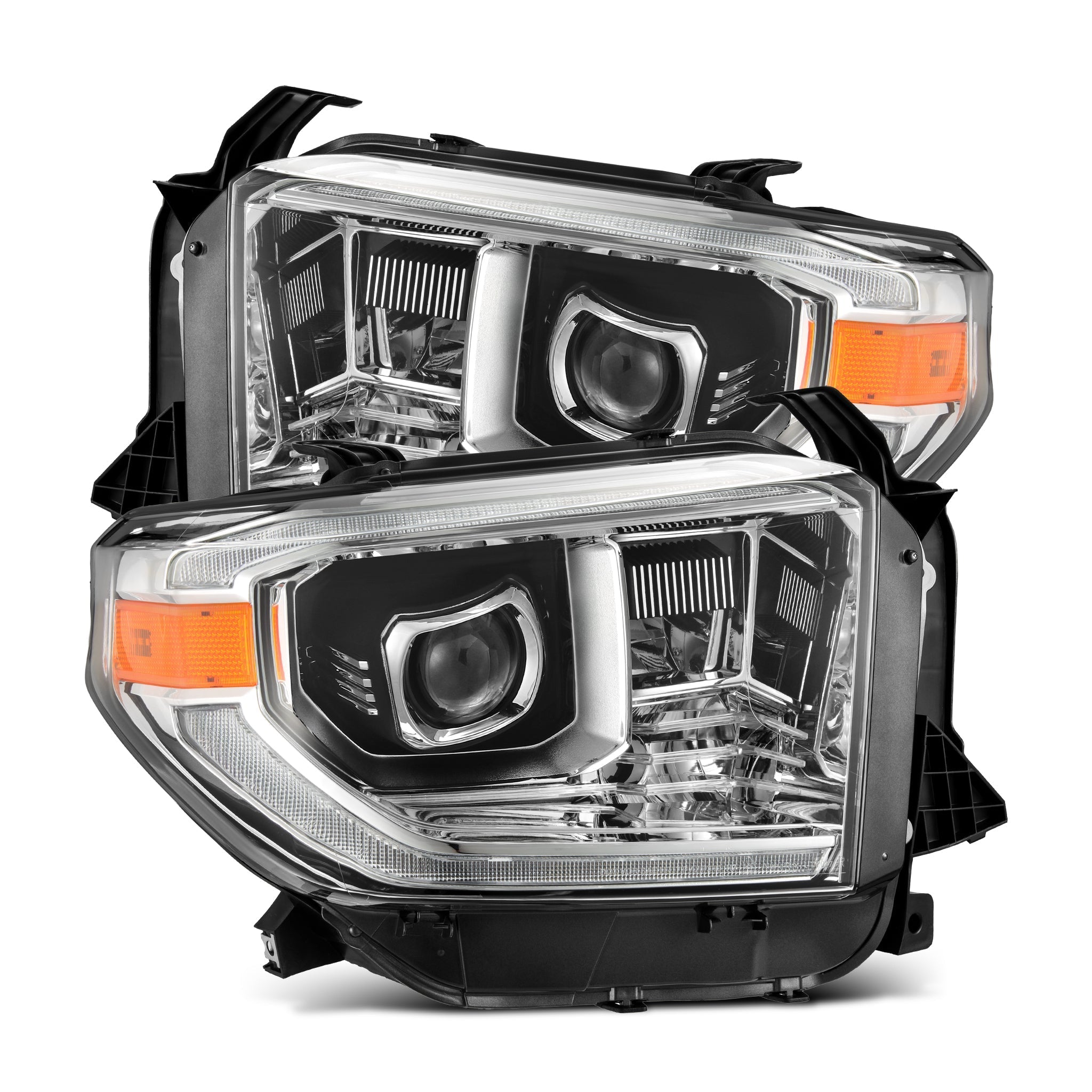 14-21 Toyota Tundra PRO-Series Halogen Projector Headlights Chrome - Apollo Off-Road