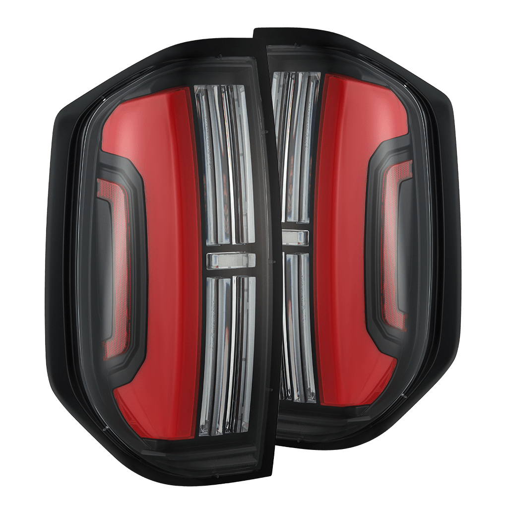 14-21 Toyota Tundra NOVA-Series Prismatic LED Tail Lights Black-Red - Apollo Off-Road